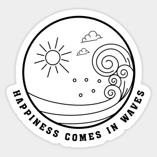 Sun and waves Sticker